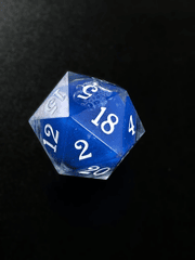 Always Odd Dice - Oversized D20 - Liquid Core - Ocean